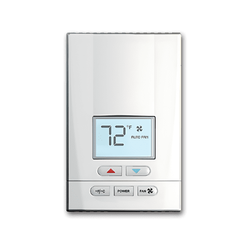 Silver Hotel Tech Thermostat with occupancy sensor